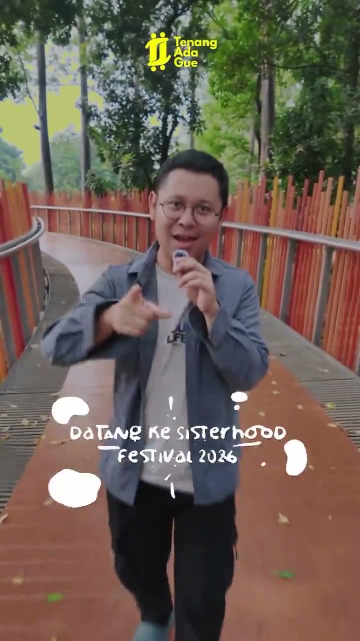 Poster Sisterhood Festival — #TenangAdaGue open booth di Melting Pop M Bloc Space, Jakarta Selatan